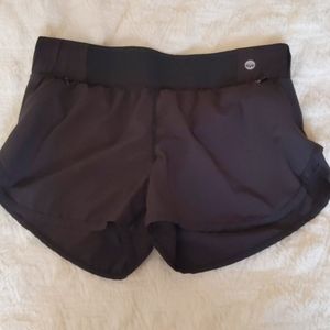 Black athletic shorts